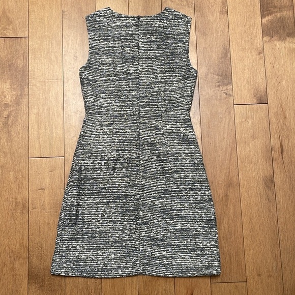Diane Von Furstenberg Carpreena Tweed Metallic Shift Dress wool blend Size 0 - Picture 14 of 14